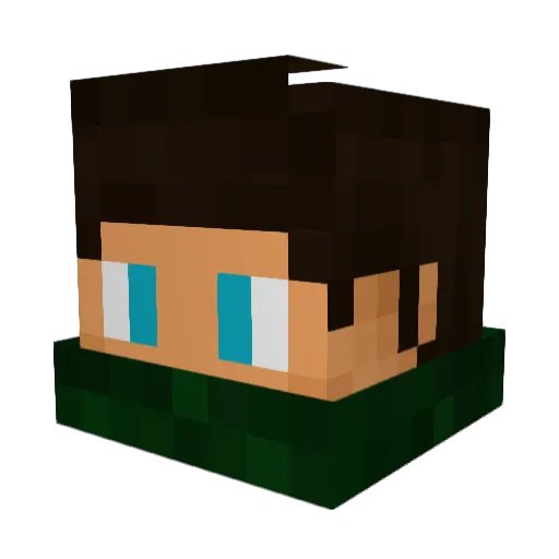 Dennis001234 Minecraft avatar head, 3D render