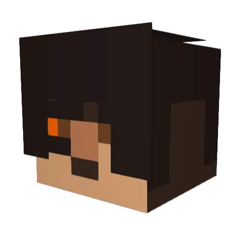 DennisMelkert Minecraft avatar head, 3D render