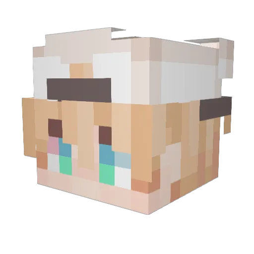 DennisWL Minecraft avatar head, 3D render
