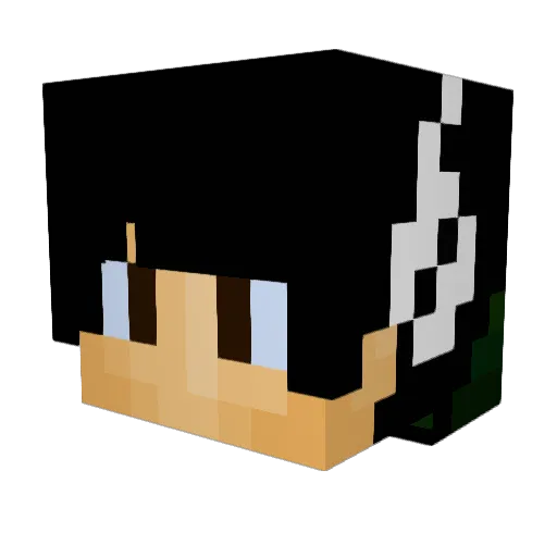 DennisWr Minecraft avatar head, 3D render