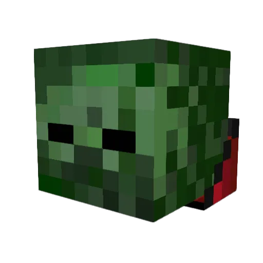 Dennislaio24 Minecraft avatar head, 3D render