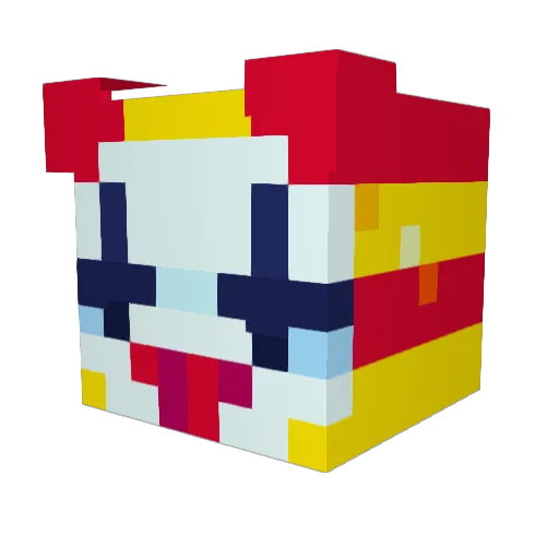Dennislikesjazz Minecraft avatar head, 3D render