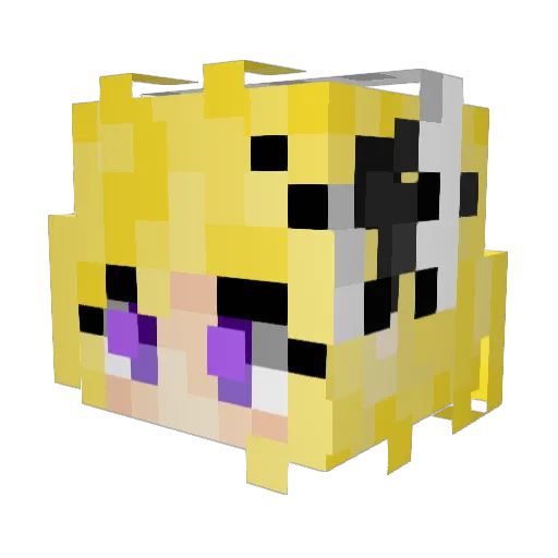 Dennisonung Minecraft avatar head, 3D render