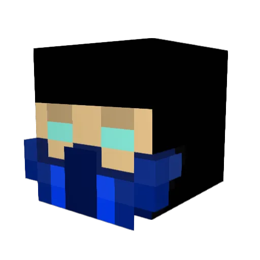 Dennoez Minecraft avatar head, 3D render