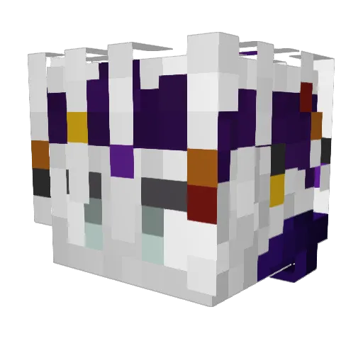 Dennooos Minecraft avatar head, 3D render
