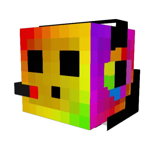 Dennymane Minecraft avatar head, 3D render