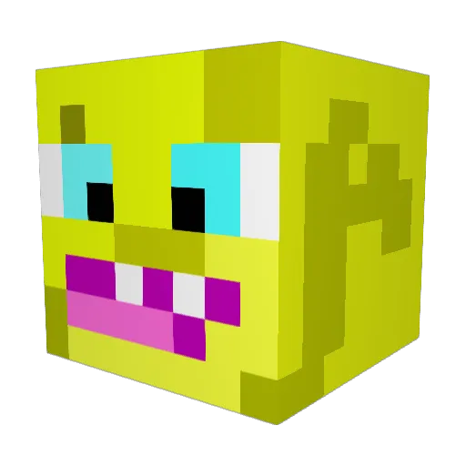 Deno1304 Minecraft avatar head, 3D render