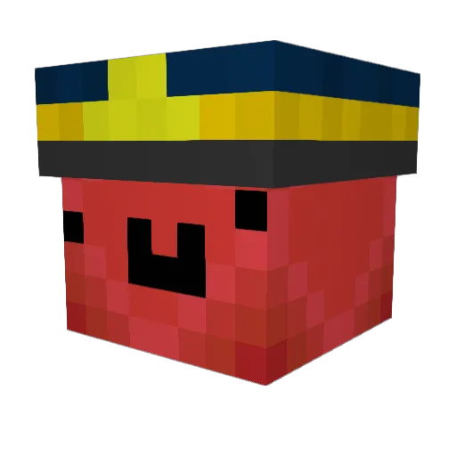 Deno5545 Minecraft avatar head, 3D render