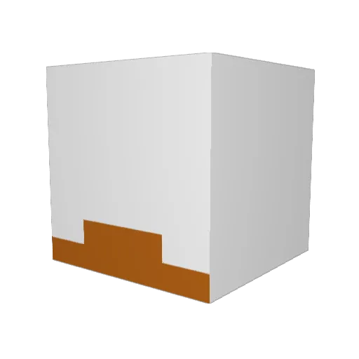 DenoTV Minecraft avatar head, 3D render