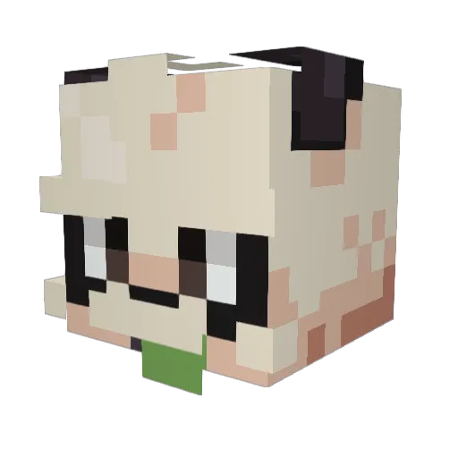 Denos_ Minecraft avatar head, 3D render