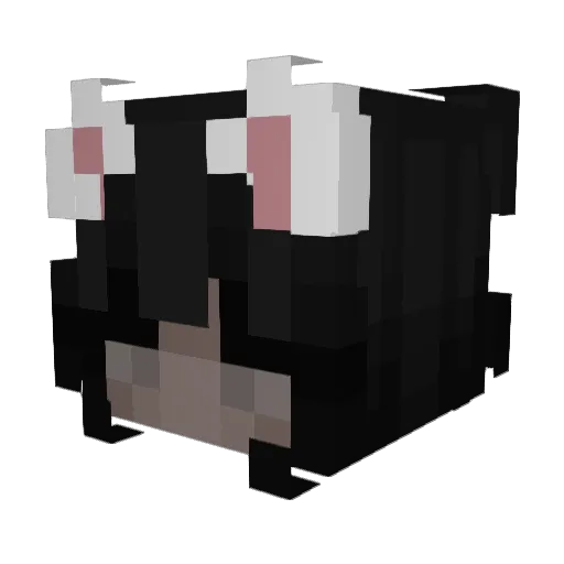 Denoumentt Minecraft avatar head, 3D render
