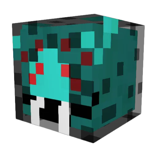 Denragore Minecraft avatar head, 3D render
