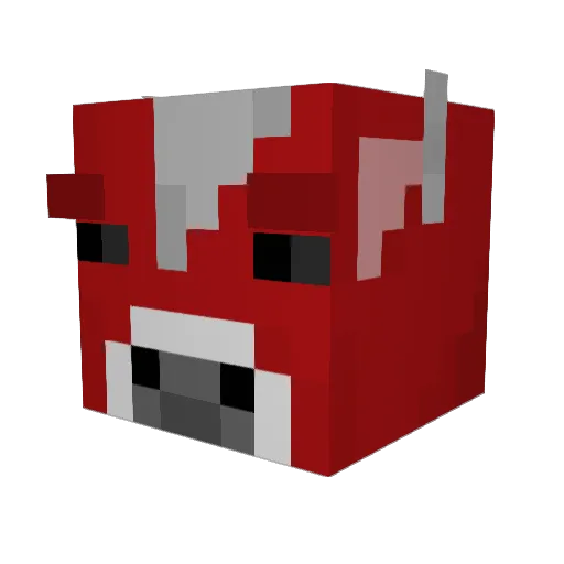Denrules Minecraft avatar head, 3D render