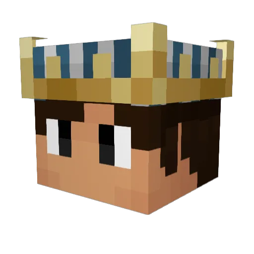 DensBayo Minecraft avatar head, 3D render