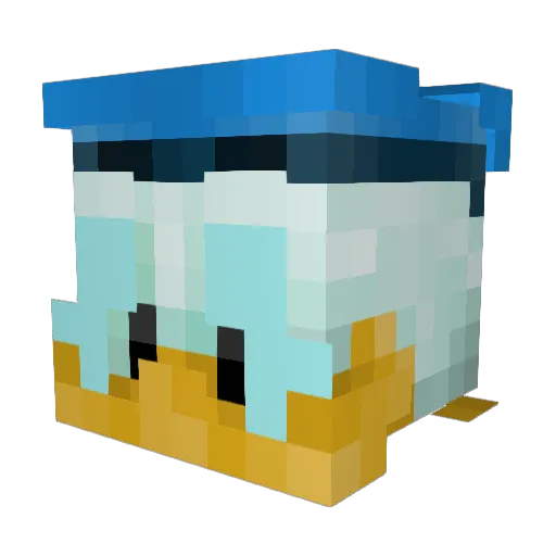 DenseKarma Minecraft avatar head, 3D render