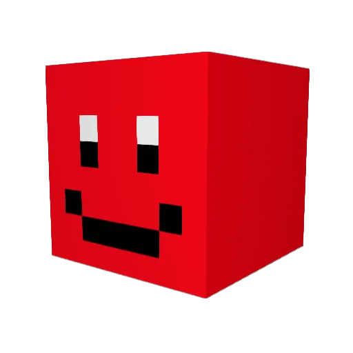 DenseLD Minecraft avatar head, 3D render