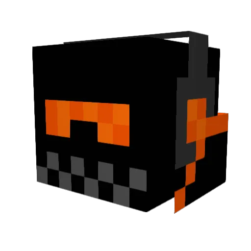 Densh__ Minecraft avatar head, 3D render