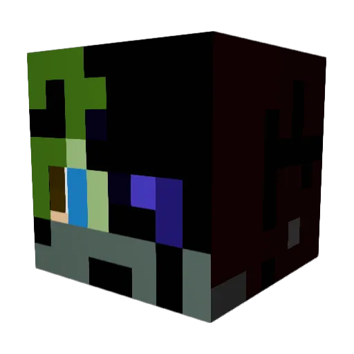 DenskiLP Minecraft avatar head, 3D render