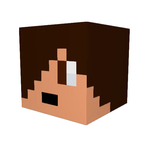 DentalMantis Minecraft avatar head, 3D render