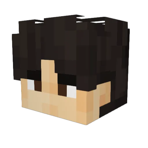 Dentful Minecraft avatar head, 3D render