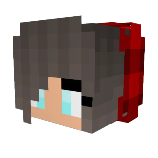 Denu8104 Minecraft avatar head, 3D render