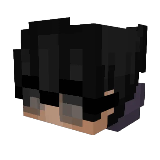 Denunciate Minecraft avatar head, 3D render