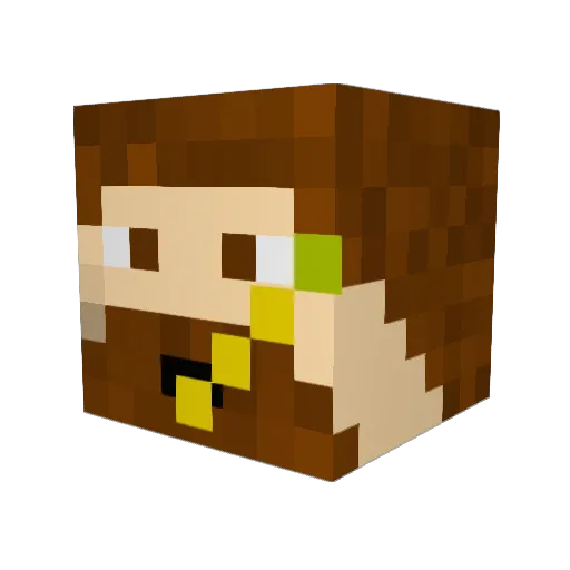 Denver945 Minecraft avatar head, 3D render
