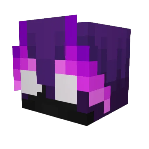 Denvord Minecraft avatar head, 3D render