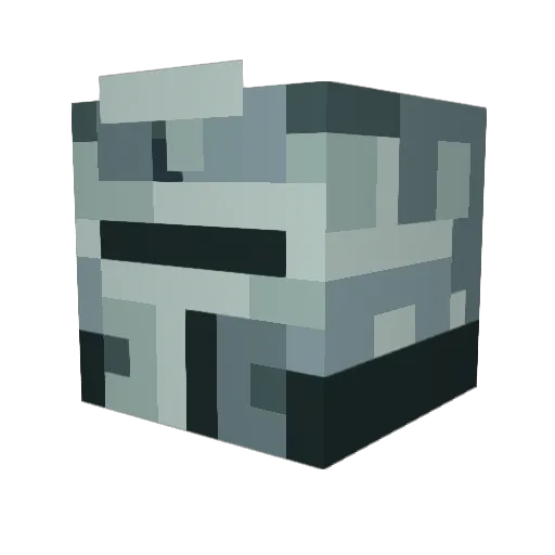 Denxen Minecraft avatar head, 3D render