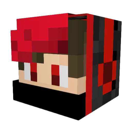 Deny0412 Minecraft avatar head, 3D render