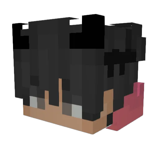 Deny282_ Minecraft avatar head, 3D render