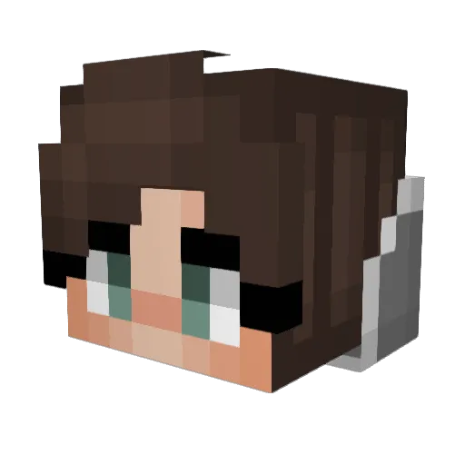 DenyTheGG Minecraft avatar head, 3D render