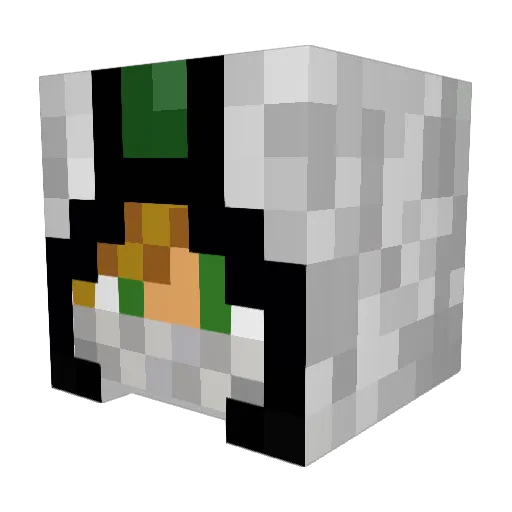 Denyel137 Minecraft avatar head, 3D render