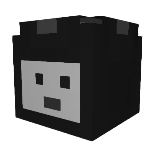 DenzelBoston Minecraft avatar head, 3D render
