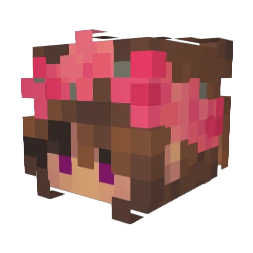 Denznod Minecraft avatar head, 3D render