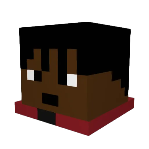 DeoJalen Minecraft avatar head, 3D render