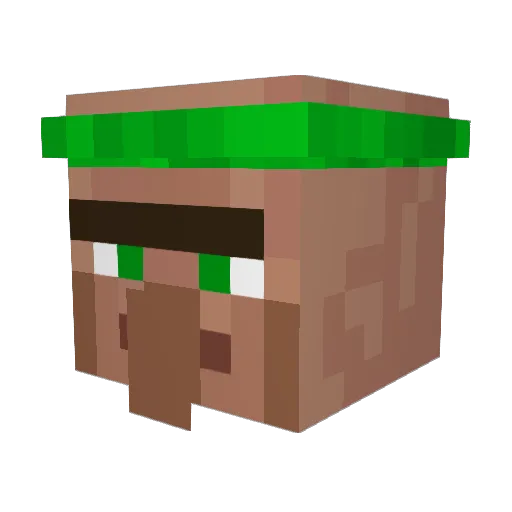 DeoPlaysMC Minecraft avatar head, 3D render