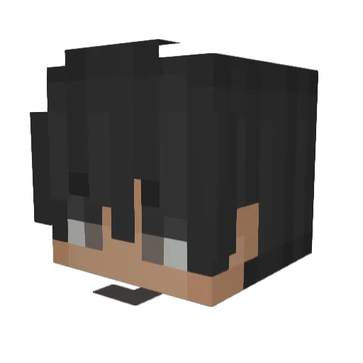 Deodorantz Minecraft avatar head, 3D render