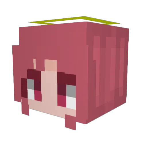 Deolane Minecraft avatar head, 3D render