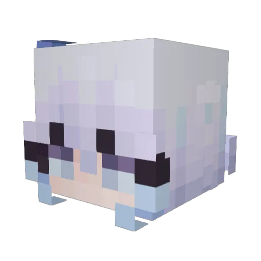 Deondaa Minecraft avatar head, 3D render