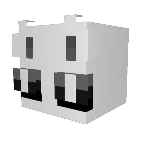 Deora_2 Minecraft avatar head, 3D render