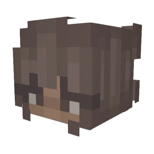 Deov_ Minecraft avatar head, 3D render