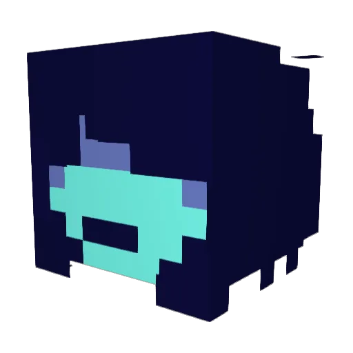 Deoxys_prime Minecraft avatar head, 3D render