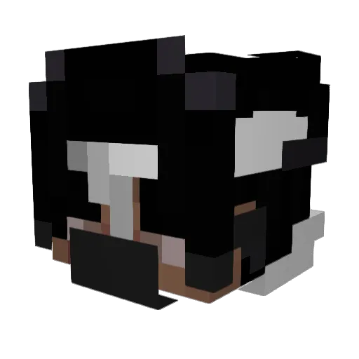 Dep3x Minecraft avatar head, 3D render