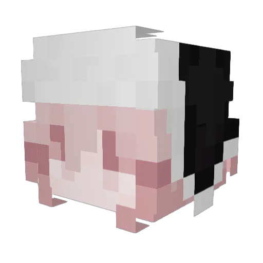 Dep_1121 Minecraft avatar head, 3D render