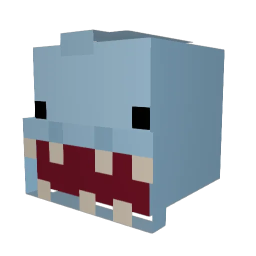 Dep_o Minecraft avatar head, 3D render