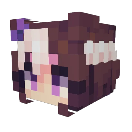 Depastet Minecraft avatar head, 3D render