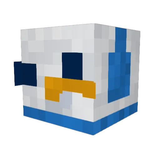 Depasture Minecraft avatar head, 3D render