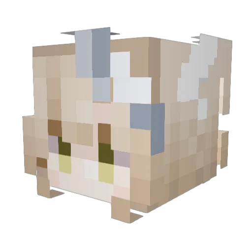Depatas Minecraft avatar head, 3D render