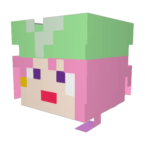 Depennd Minecraft avatar head, 3D render